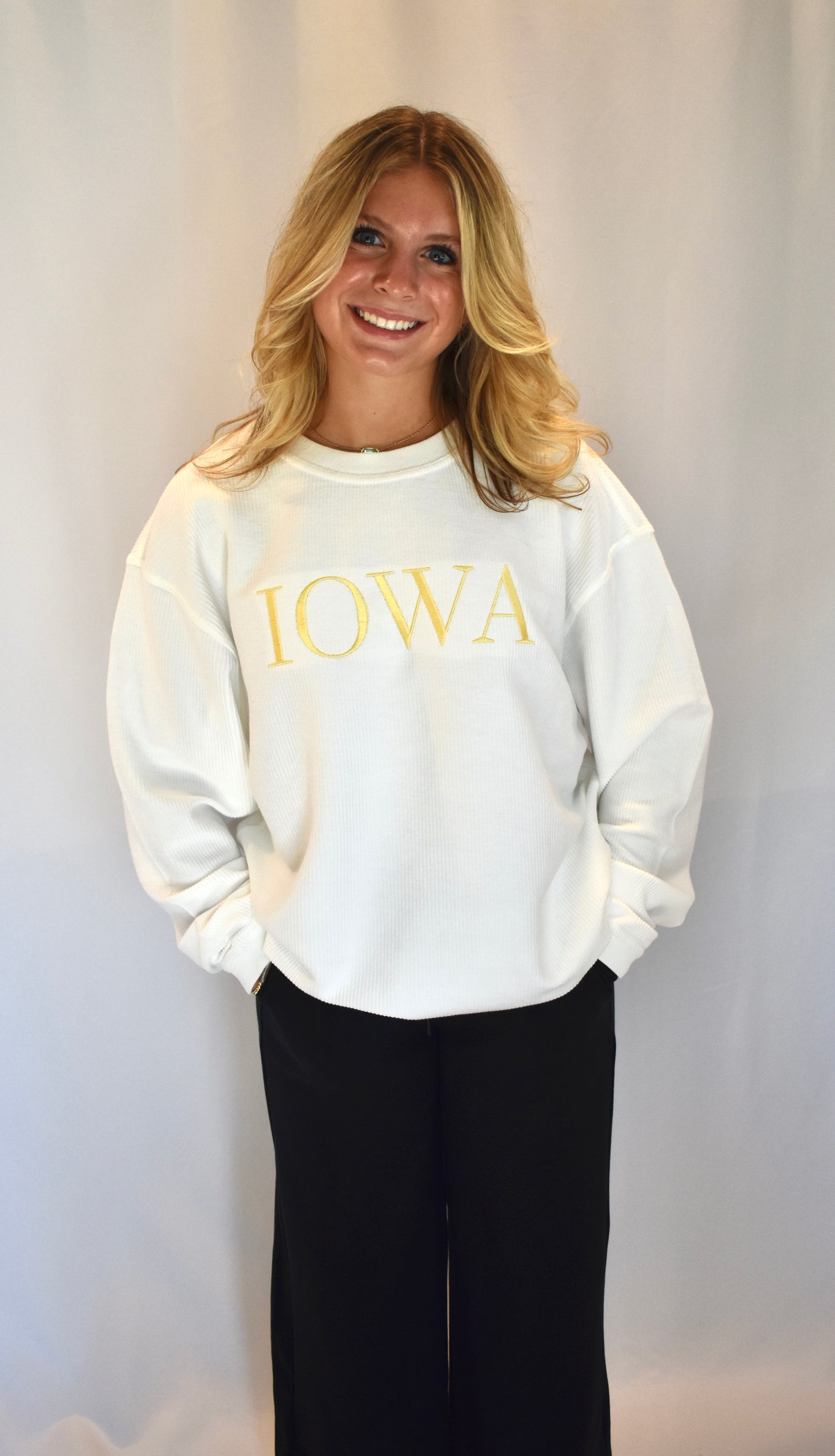 IOWA Corded Crew - White