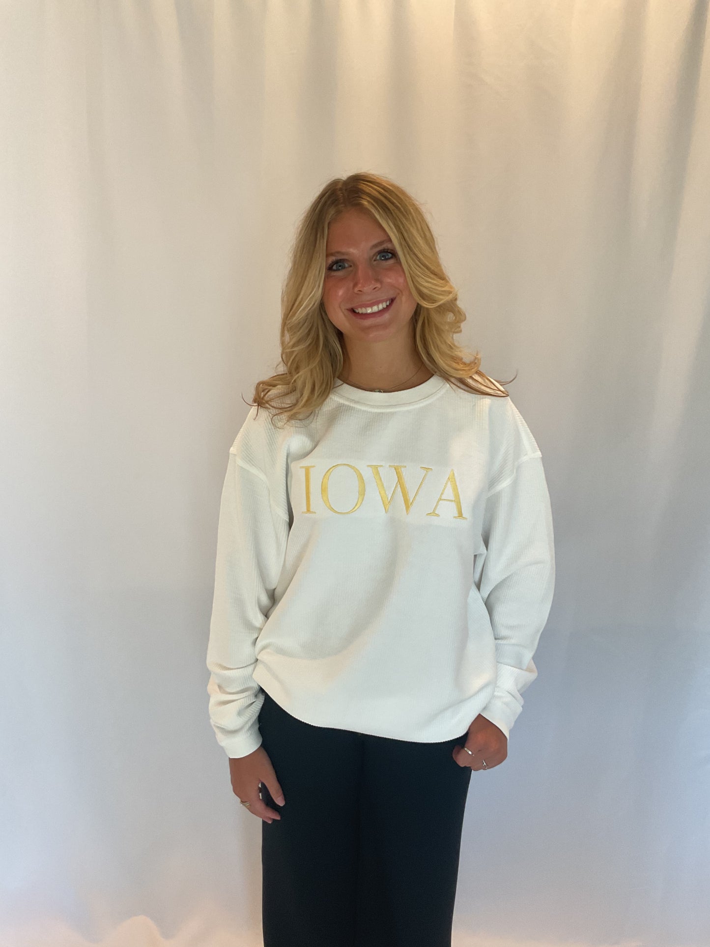 IOWA Corded Crew - White