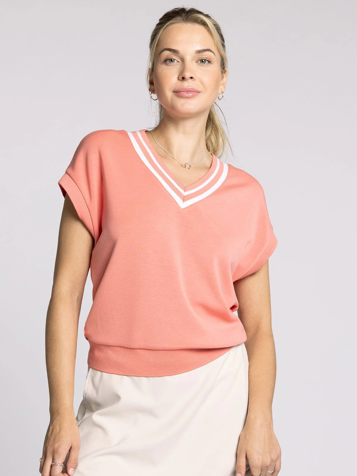 Rhonda Top - Coral Varsity