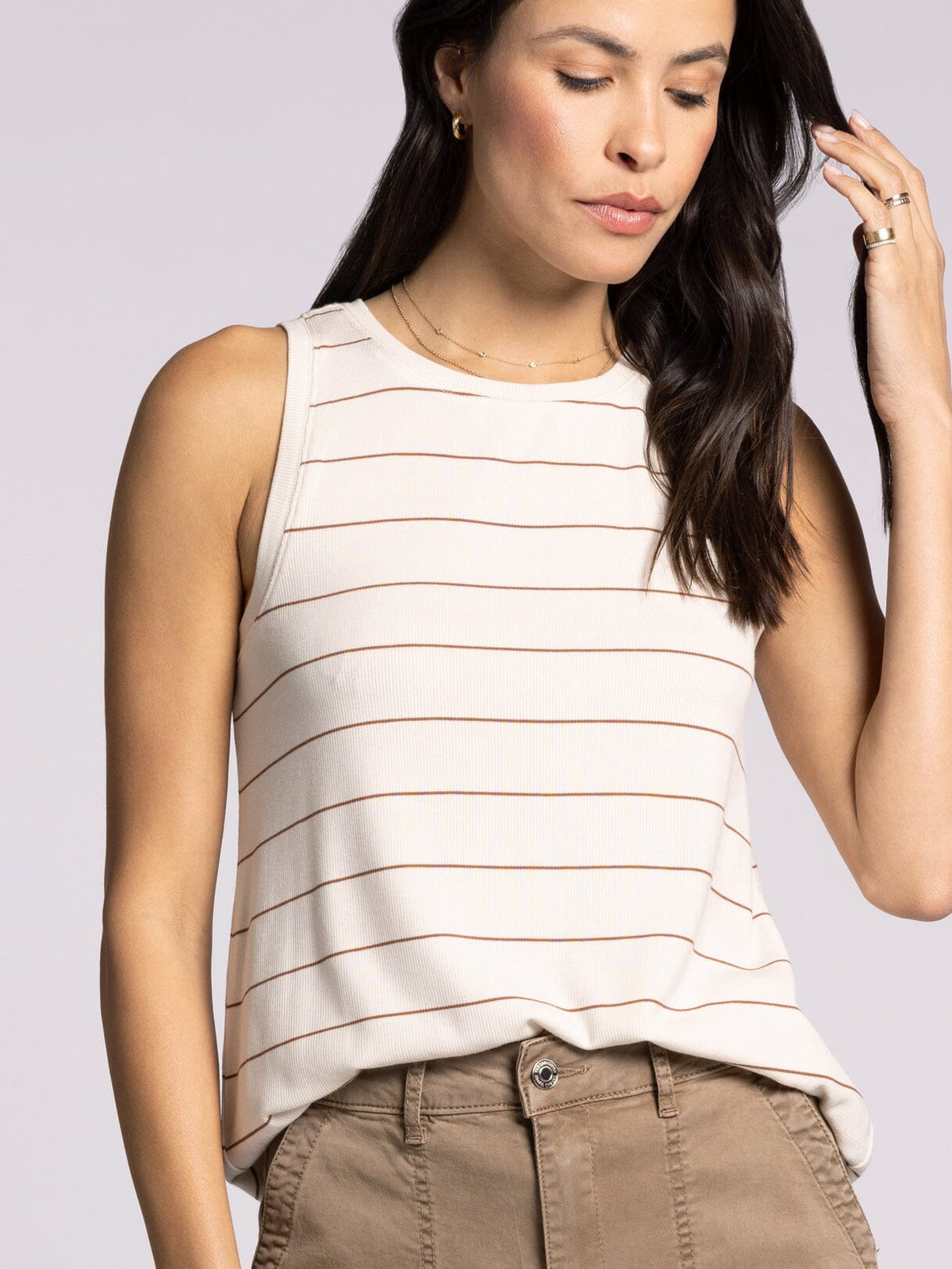 Sinclair Tank - Ivory Tawny