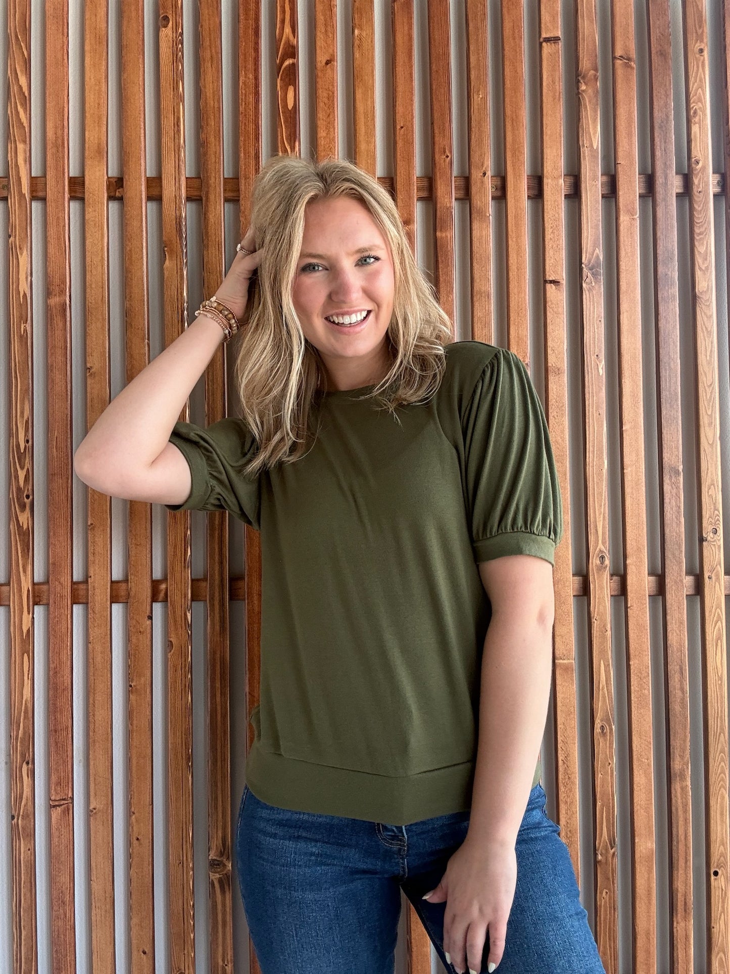 Katie Cozy Top - Olive