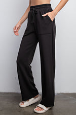 Modal Straight Lounge Pants with Pockets