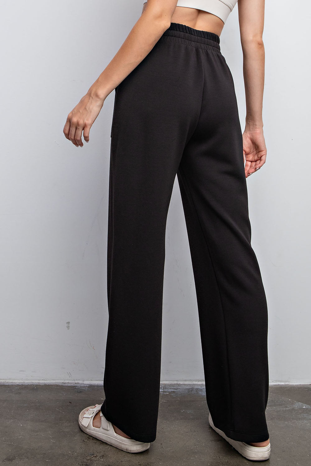 Modal Straight Lounge Pants with Pockets