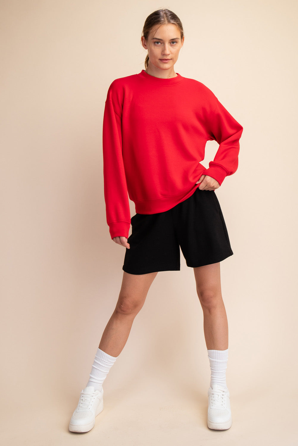 Mock Neck Modal Pullover