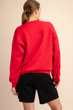 Mock Neck Modal Pullover