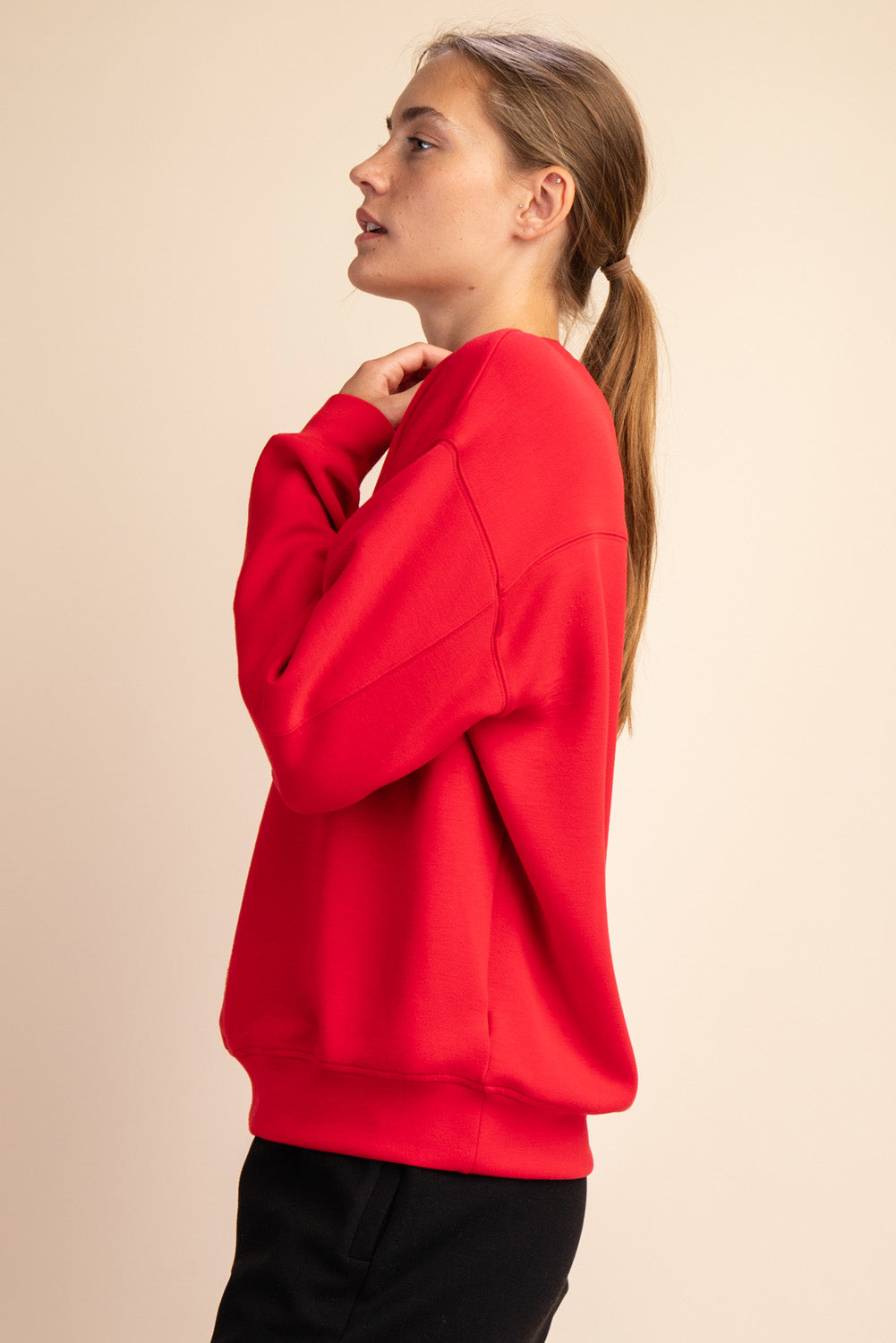 Mock Neck Modal Pullover