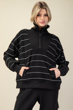 Modal Quarter Zip Mock Neck Pullover