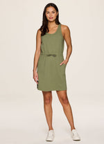 Coastal Cove Tank Dress: Olive