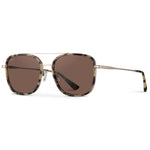 Gia Sunglasses: Beige Tortoise / Brown Lens