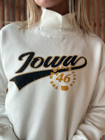 Est 1846 Iowa Script Mock Neck