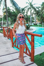 Watch Me Bloom Floral Skort