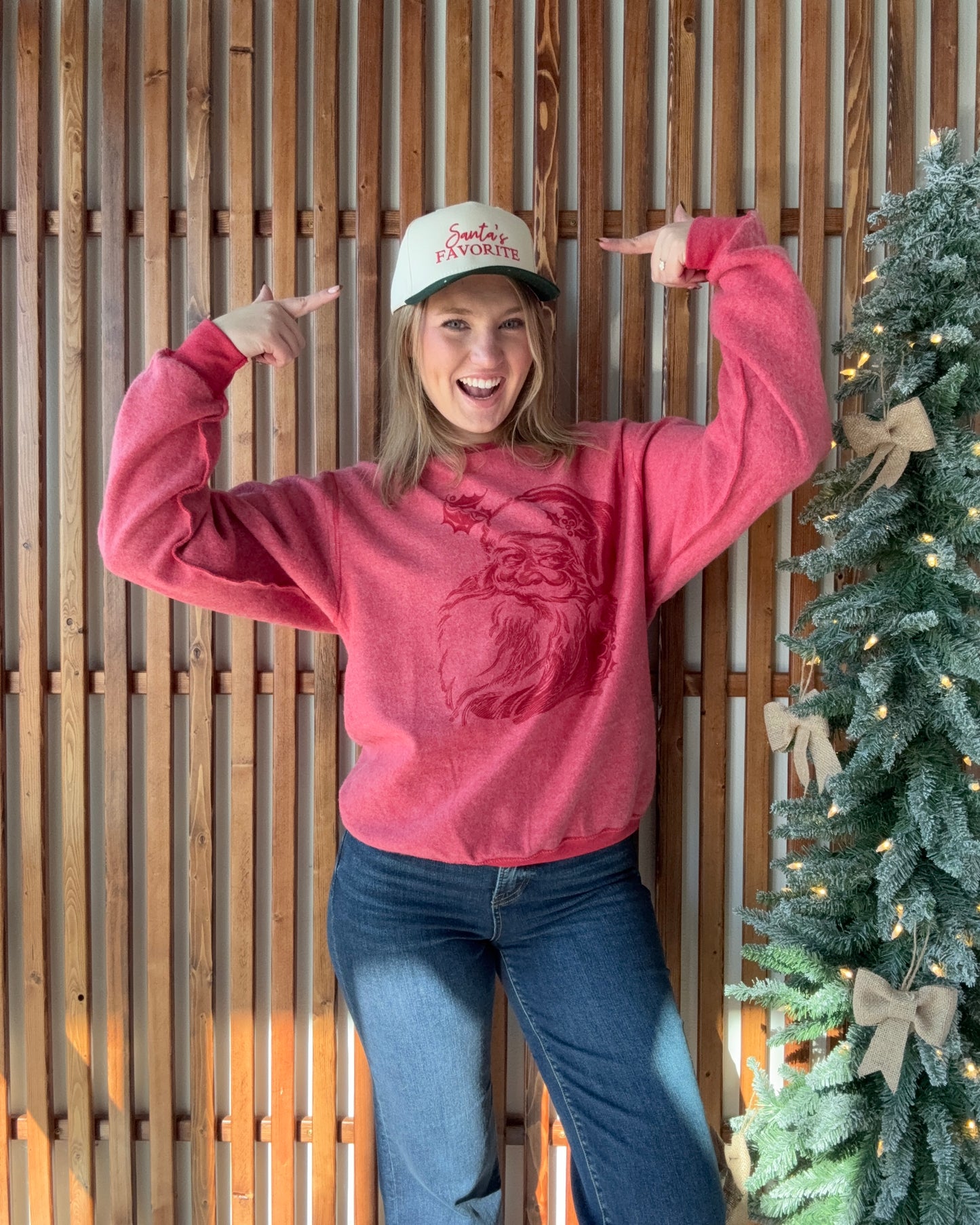 Santa Inside Out Christmas Sweatshirt