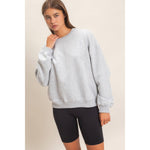Pinstripe Grey Sweatshirt