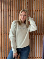 Warm-up Crew: Oatmeal Embroidery