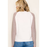 Waffle Textured Pullover Sweater - Mocha