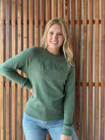 Warm-up Crew: Sage Embroidery