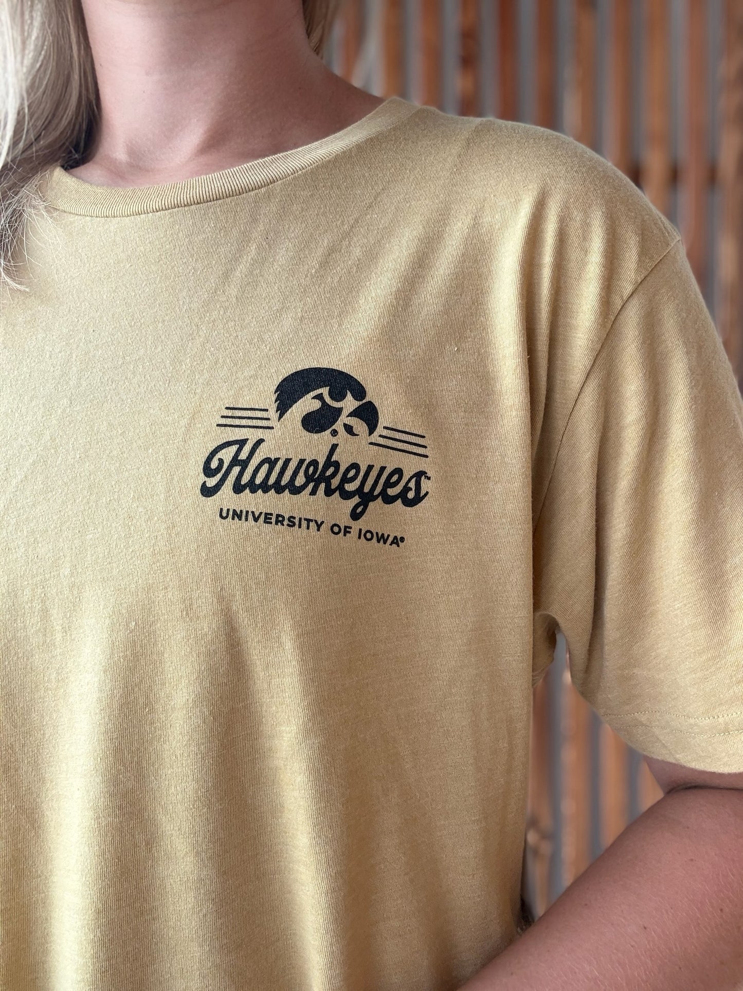 Heritage Hawkeye T-Shirt (Unisex): Old Gold