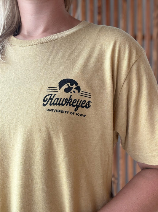 Heritage Hawkeye T-Shirt (Unisex): Old Gold