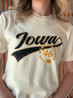 Hawkeye State '46 Graphic Tee: Cream