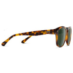 Dash - Unisex Polarized Square Sunglasses: Whiskey Brown Tortoise / Smoke Green Lens