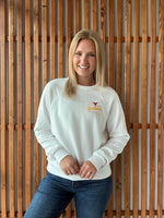 Heritage Cyclone Crewneck: White