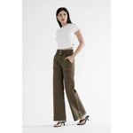Fern Super High Double Waistband Wide Leg Mica Jeans