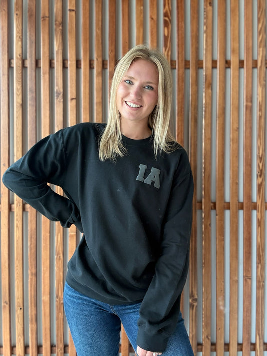 IA Hawkeye Puff Crewneck