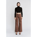 Cocoa Super High Double Waistband Wide Leg Mica Jeans