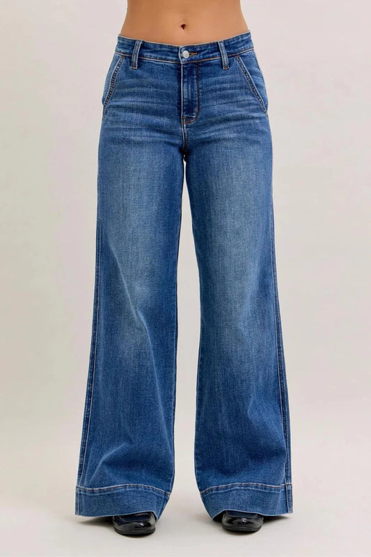Brynn MR Trouser Retro Wide Judy Blue Jeans