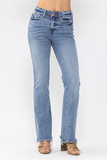 Double Button Bootcut Jean