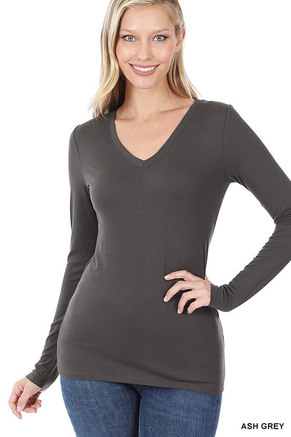 Butter Soft V-Neck Long Sleeve