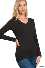 Butter Soft V-Neck Long Sleeve