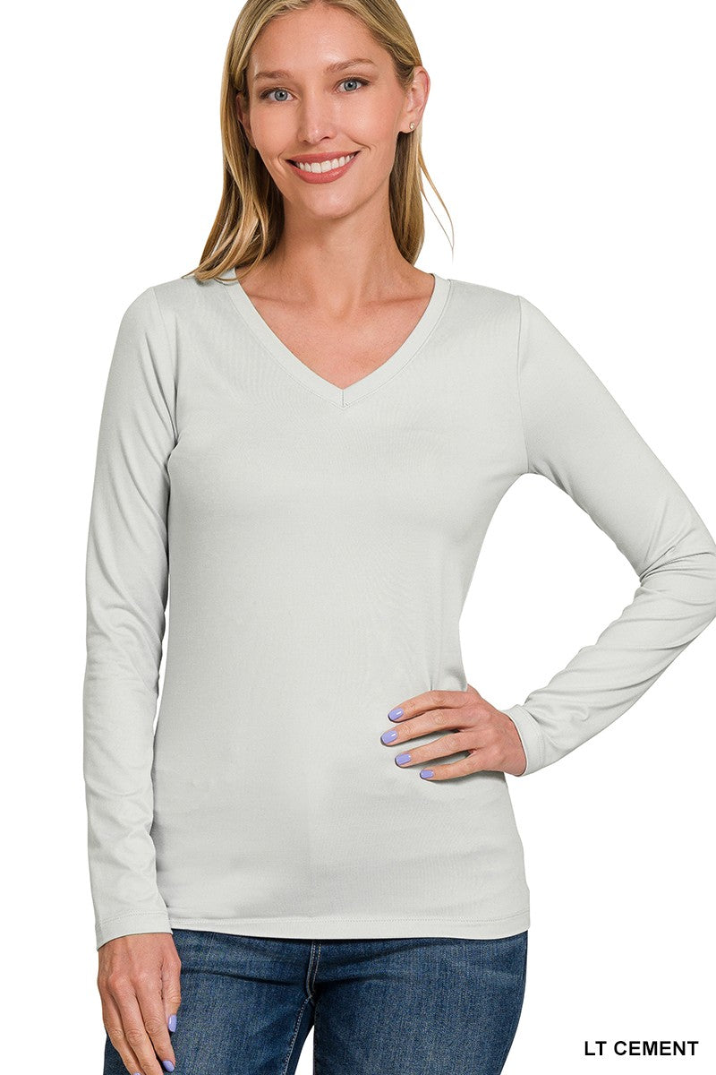 Butter Soft V-Neck Long Sleeve