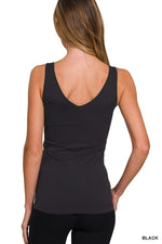 2-Way V/U-Neck Seamless Tank Top