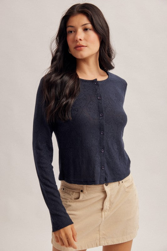 Lace Detail Cardigan