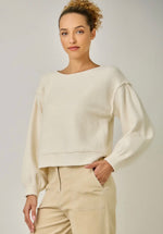 Soft Boatneck Sweater: Ivory
