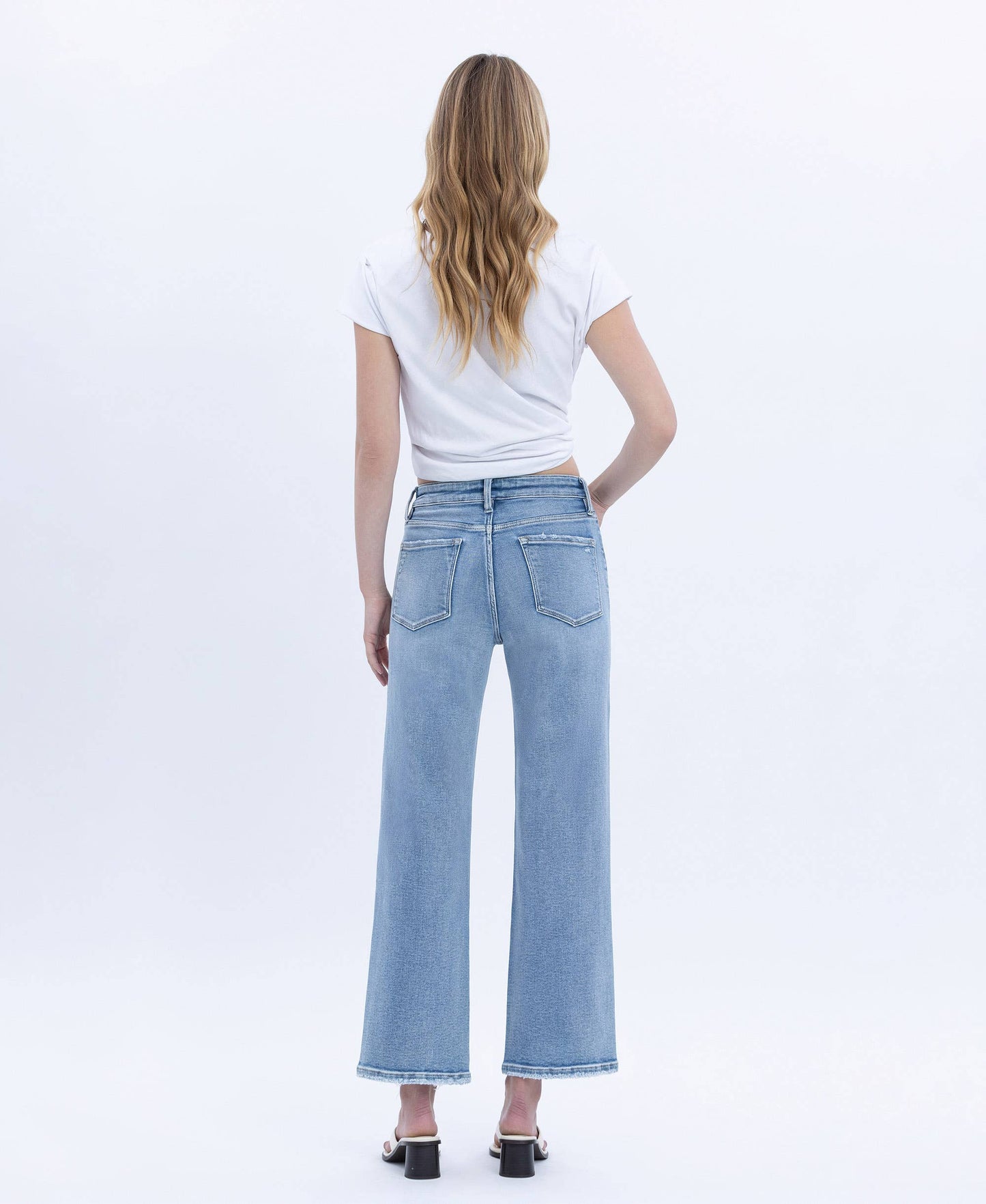 Enhance Super HR Ankle Slim Wide Vervet Jeans