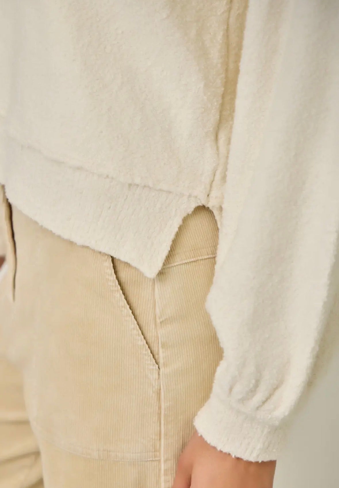 Soft Boatneck Sweater: Ivory