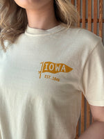 Iowa Left Chest Flag Tee