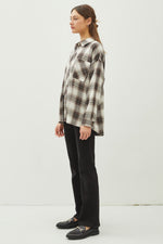 Charcoal Ultra Soft Plaid Flannel Shirt