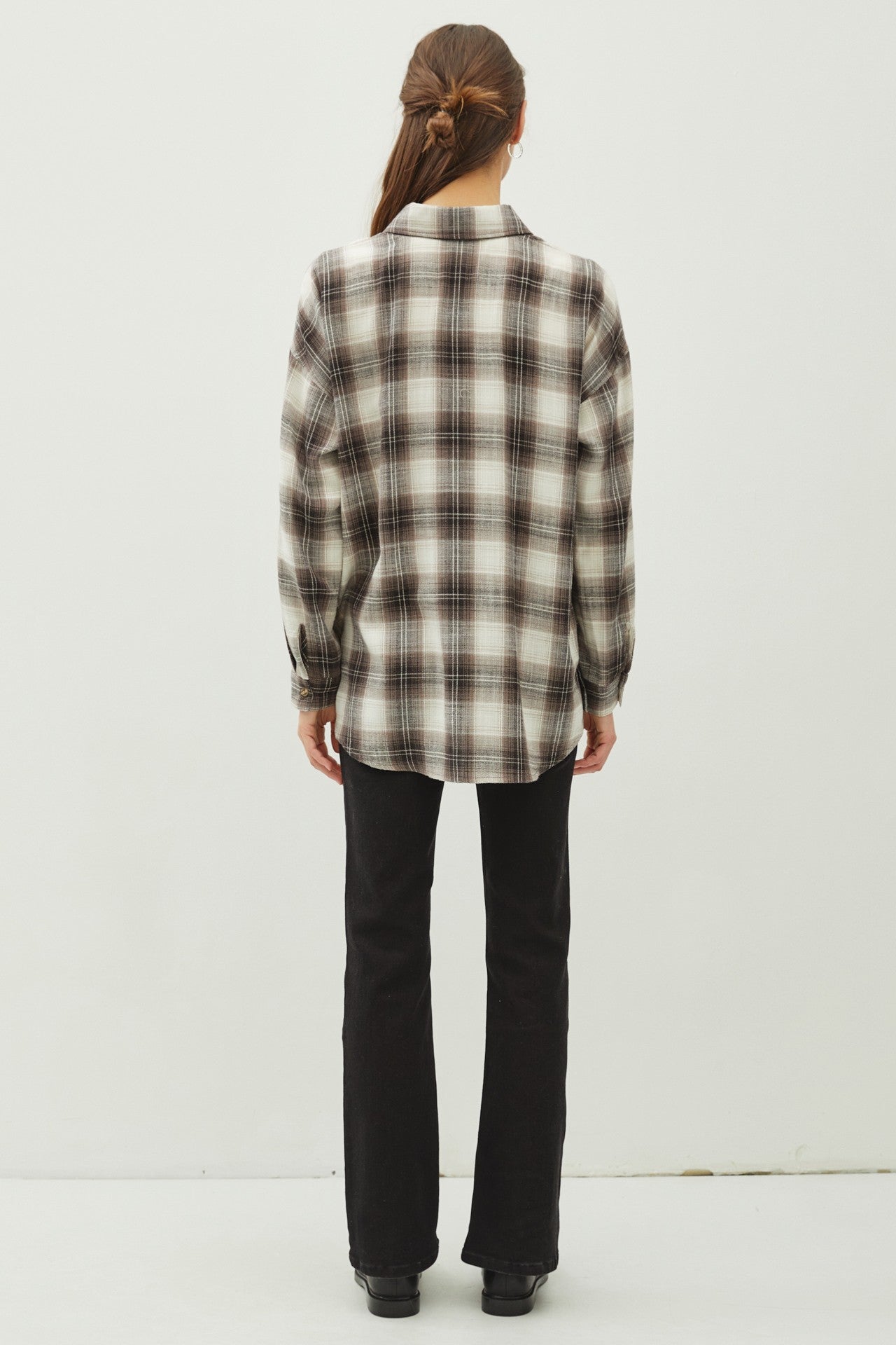 Charcoal Ultra Soft Plaid Flannel Shirt