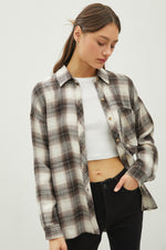 Charcoal Ultra Soft Plaid Flannel Shirt