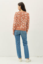 Terracotta Floral Sweater