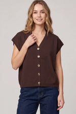 Button Down Sweater Vest