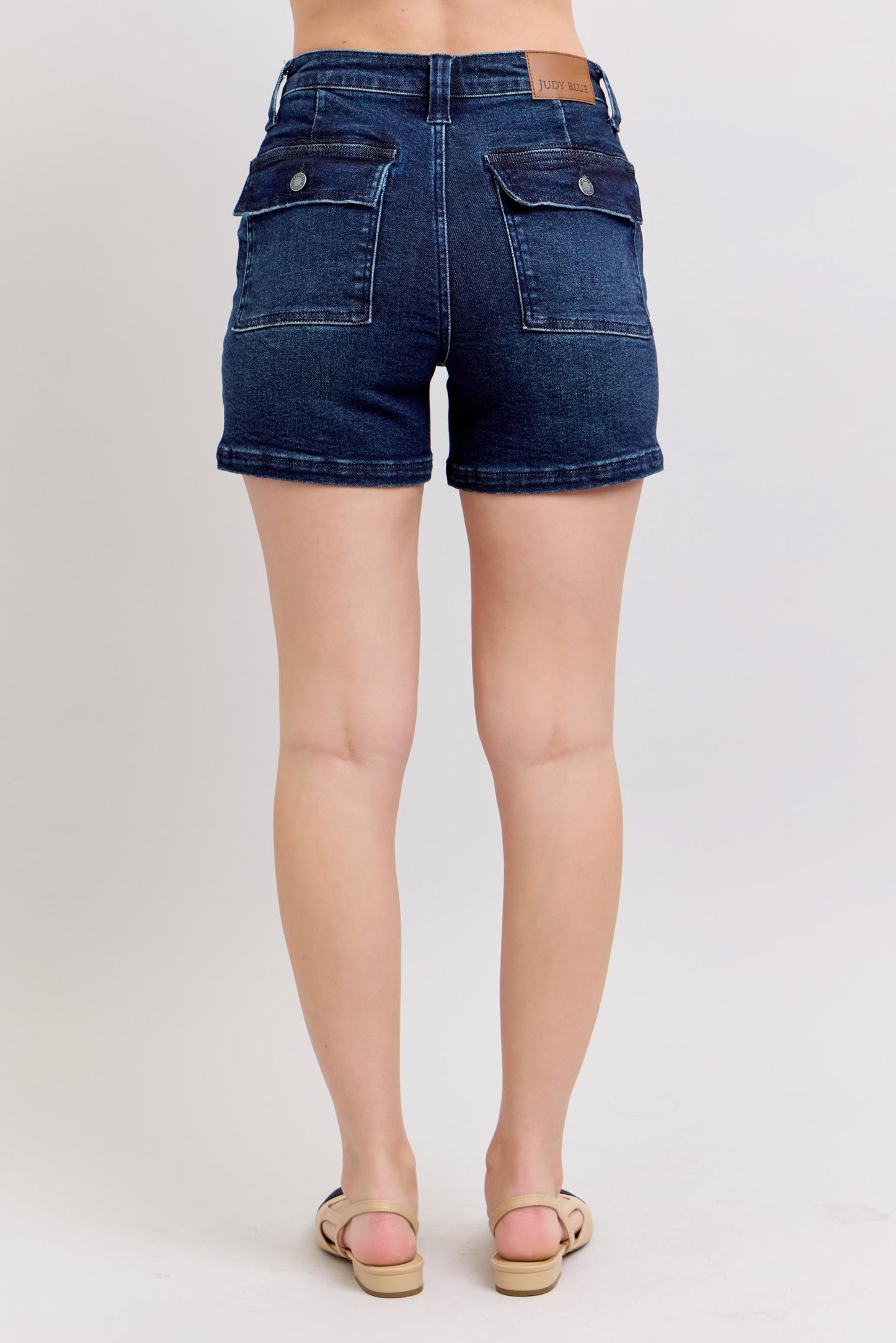 Faye HW Flap Pocket Judy Blue Shorts