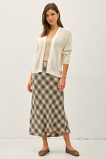 Ivory Knit Classic Cotton Cardigan