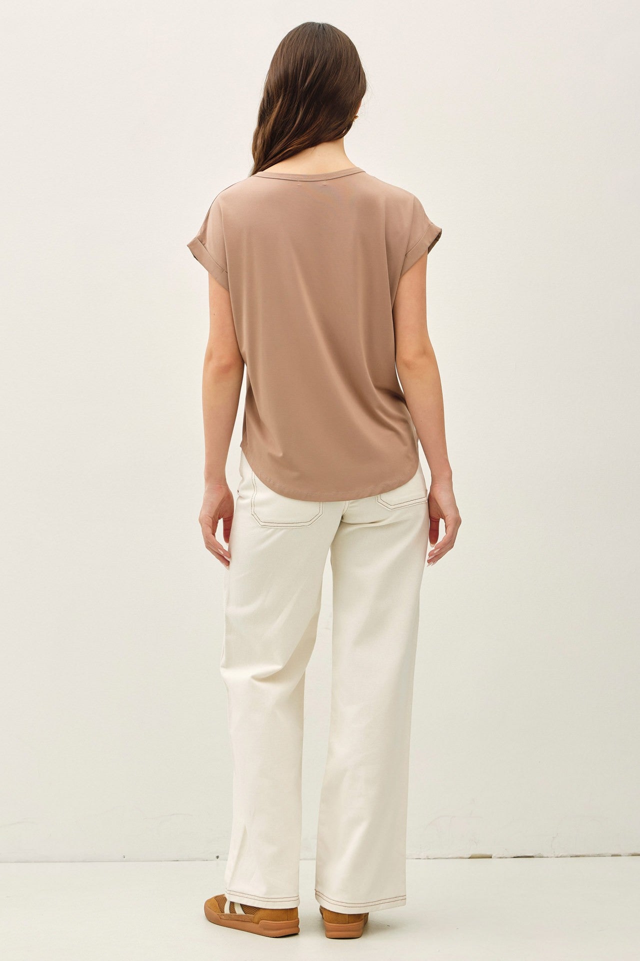 Classic Bamboo/Modal Crewneck Tee - Mocha