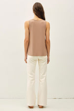 Bamboo/Modal Flowy Tank Top - Mocha