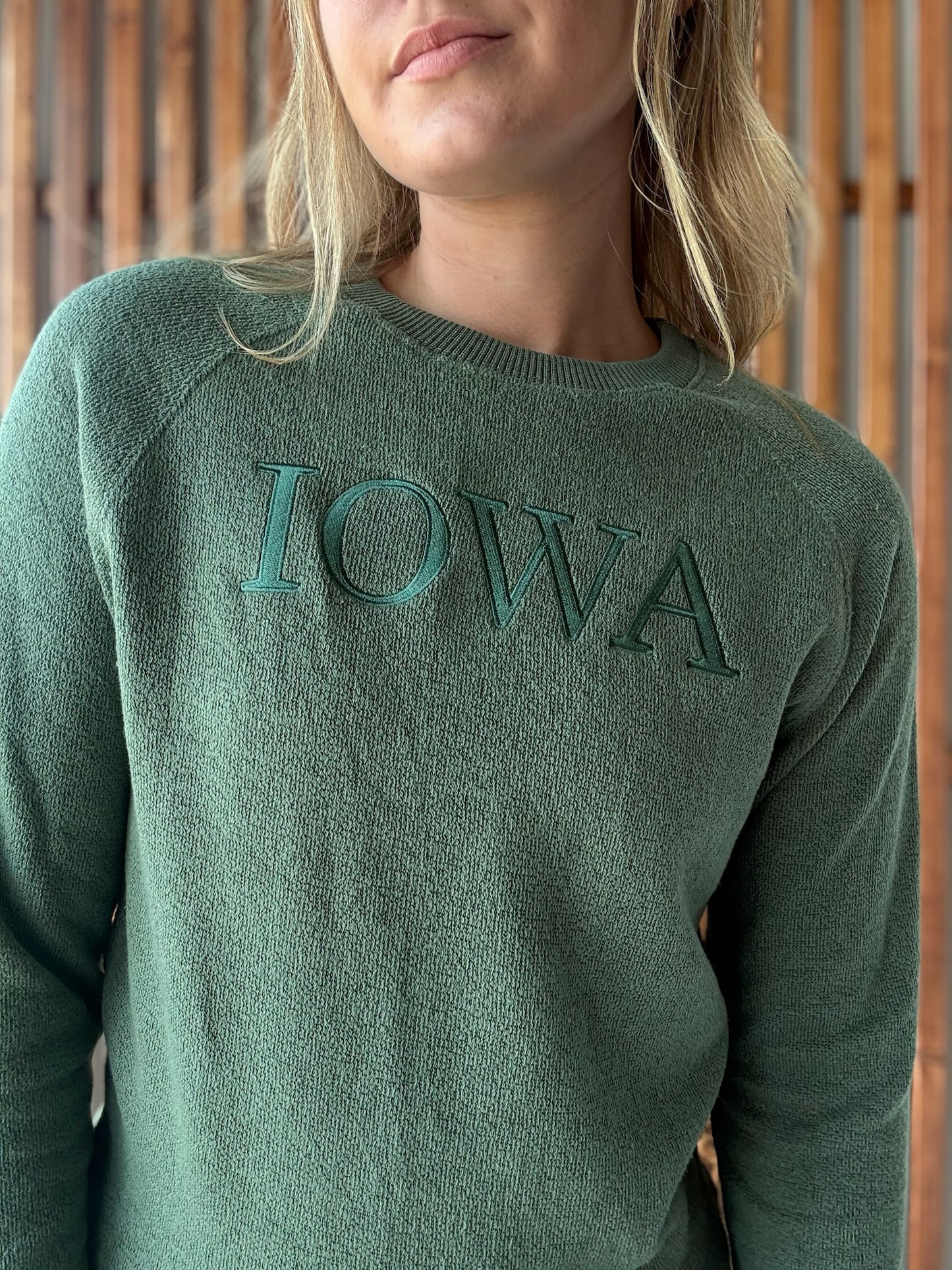 Warm-up Crew: Sage Embroidery