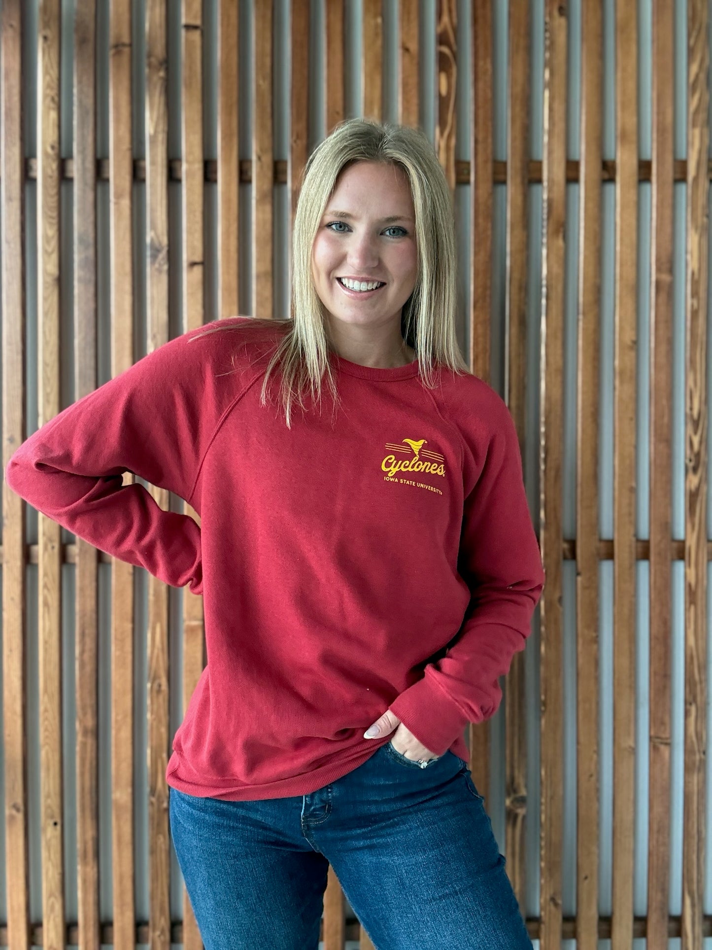 Heritage Cyclone Crewneck: Cardinal
